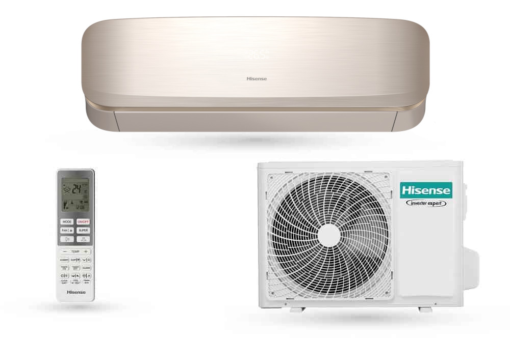 Hisense Fresh Air 3,5 kW split klíma szett (arany)